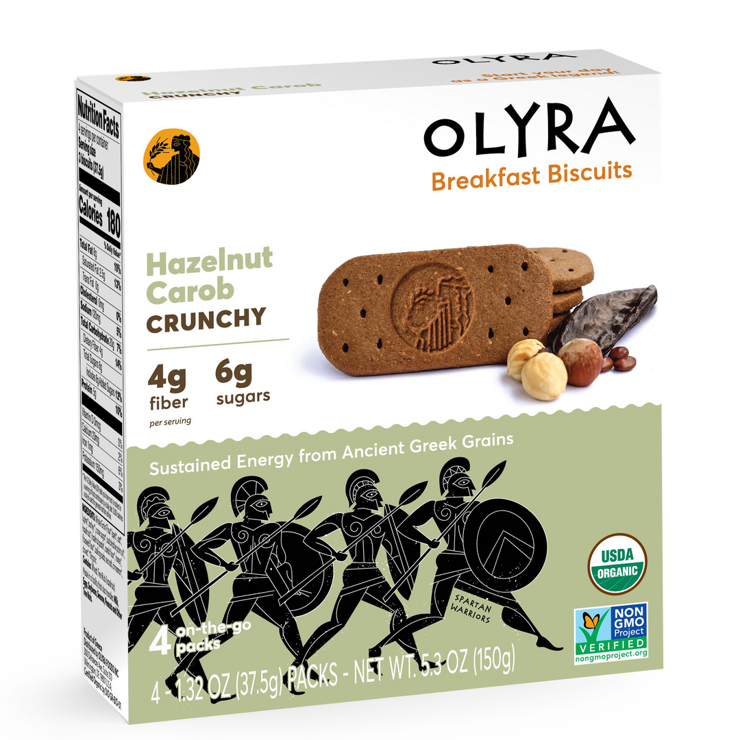 Olyra Breakfast Biscuits Hazelnut Carob Crunchy
