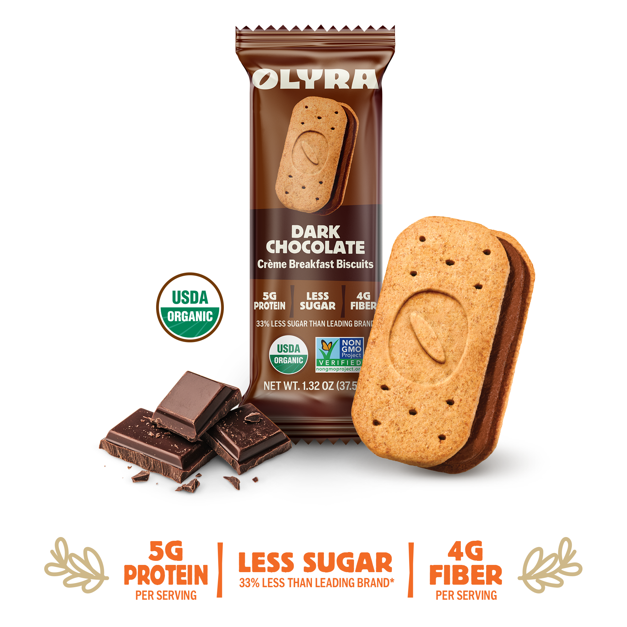 breakfast cigarette bar of chocolate Dark Chocolate Crème Breakfast Biscuits