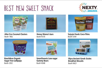 The NEXTY Award finalists for Natural Products Expo West 2018