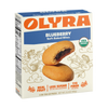 Box of Olyra Blueberry Soft Baked Bites on a white background