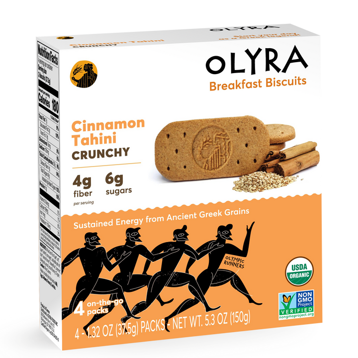 Cinnamon Tahini Crunchy Breakfast Biscuits - Single Box