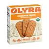 Box of Olyra Cinnamon Tahini Breakfast Biscuits on a white background