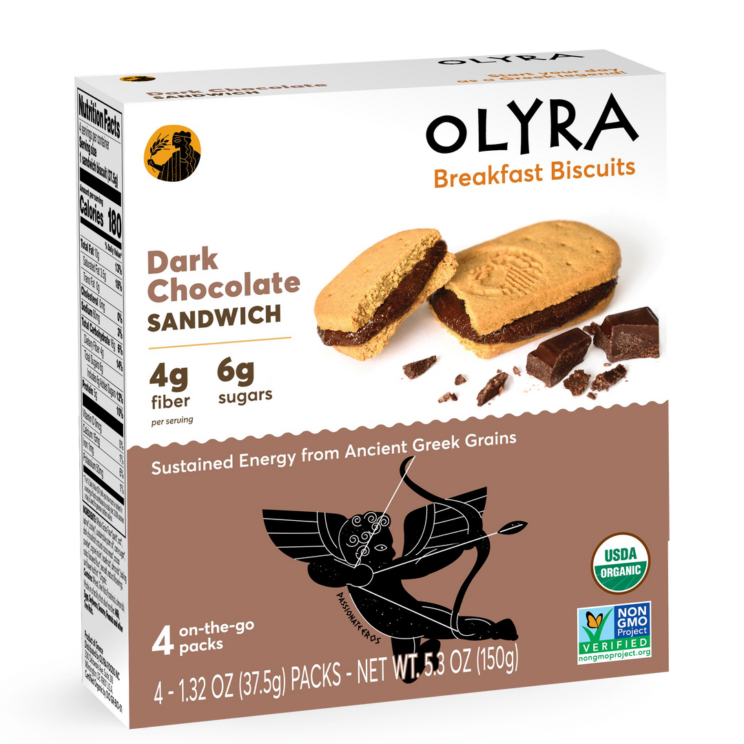Olyra Breakfast Biscuits Dark Chocolate Sandwich