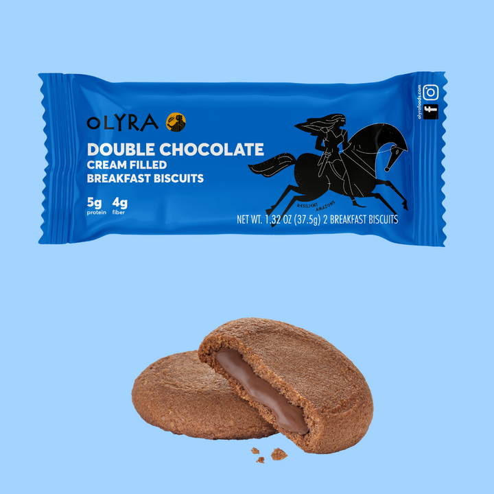 Olyra Breakfast Biscuits Double Chocolate filled