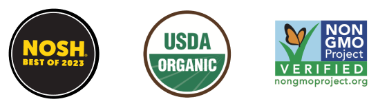 Olyra awards - voted Nosh Best of 2023, USDA Organic and Non-GMO