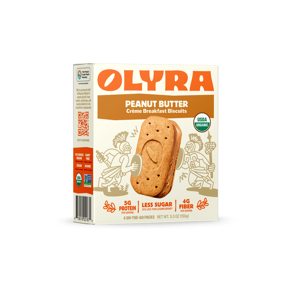 Peanut Butter Crème Breakfast Biscuits