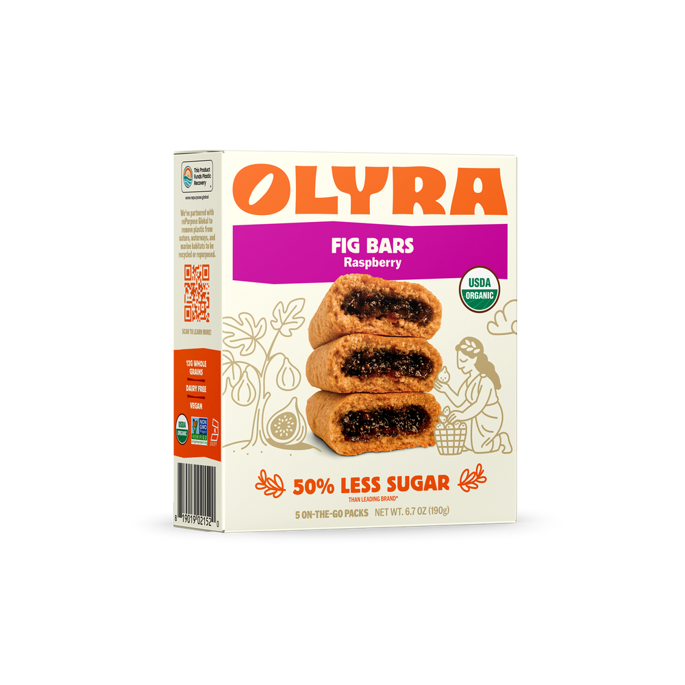 A Box of Olyra Raspberry Fig Bars 