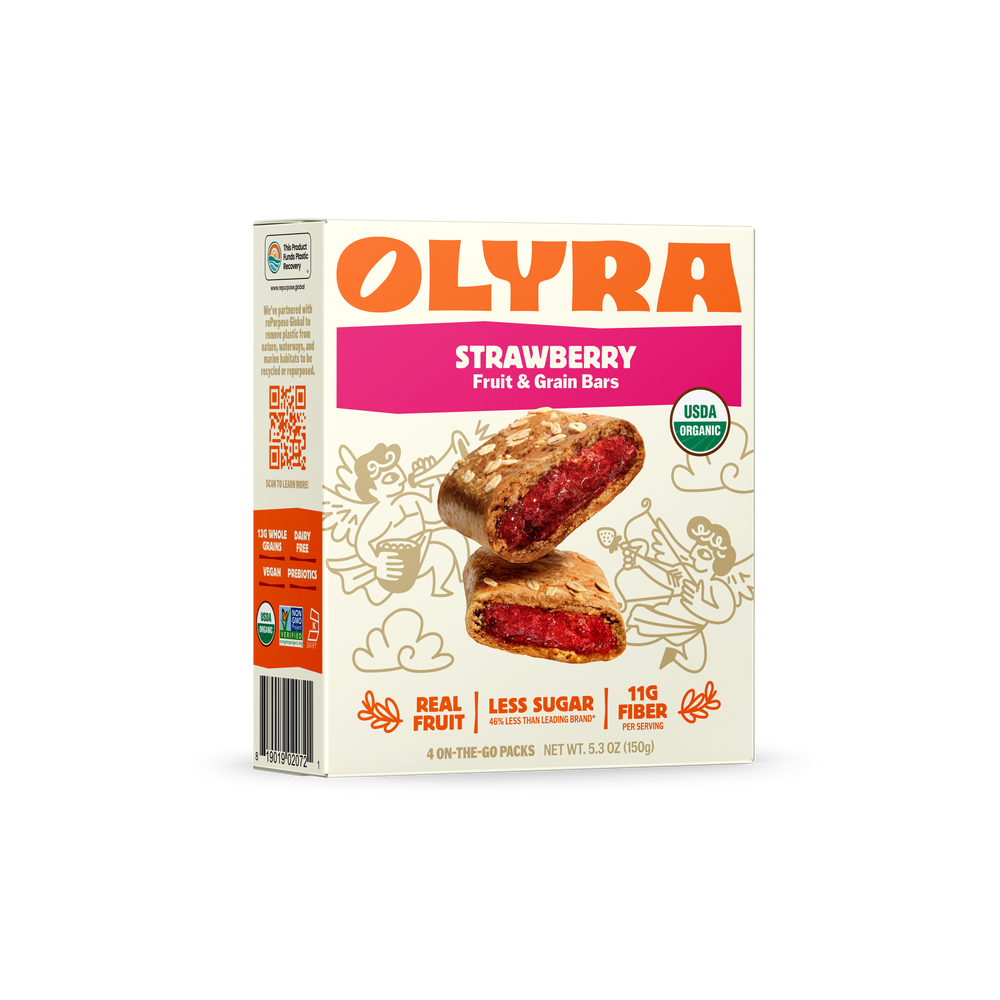 A Box of Olyra Strawberry Fruit & Grain Bars