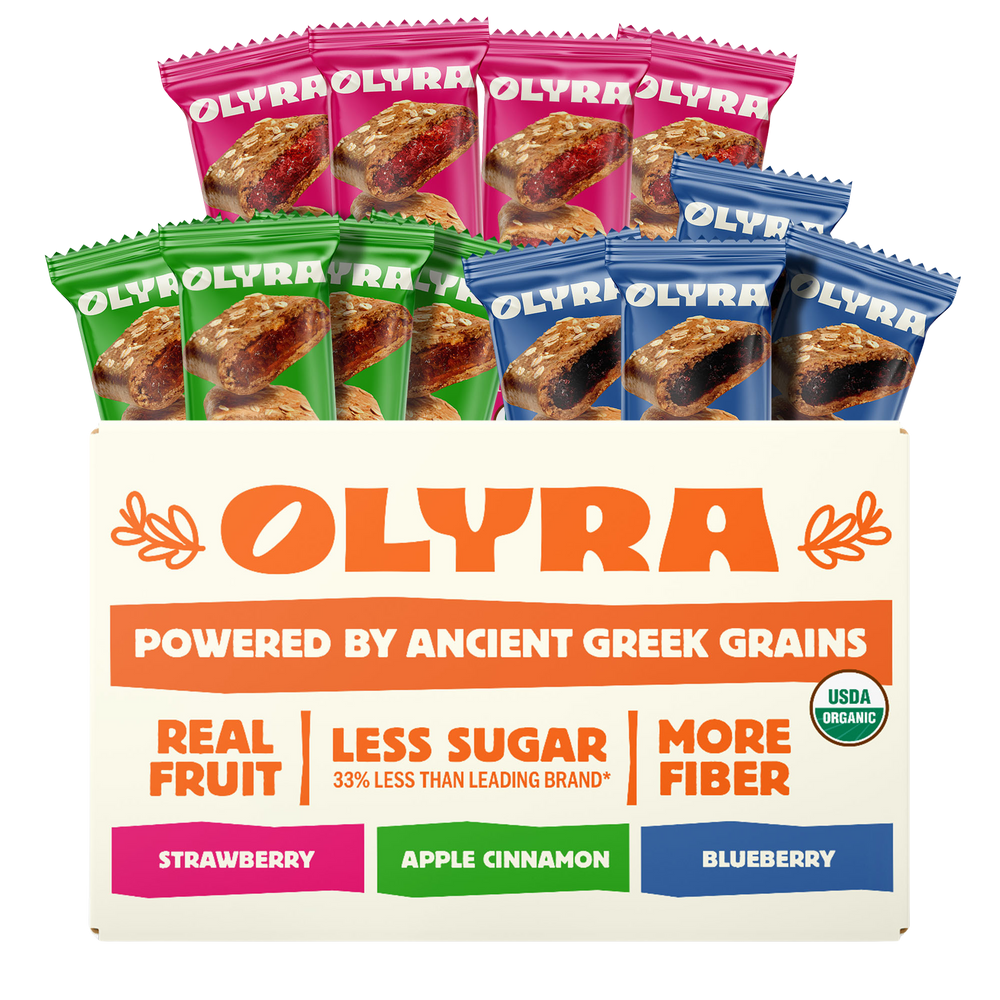 Olyra Fruit Lovers Bundle in strawberry, apple cinnamon, and blueberry flavors