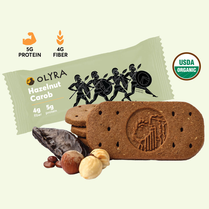 Olyra Hazelnut Carob Bars - USDA Organic