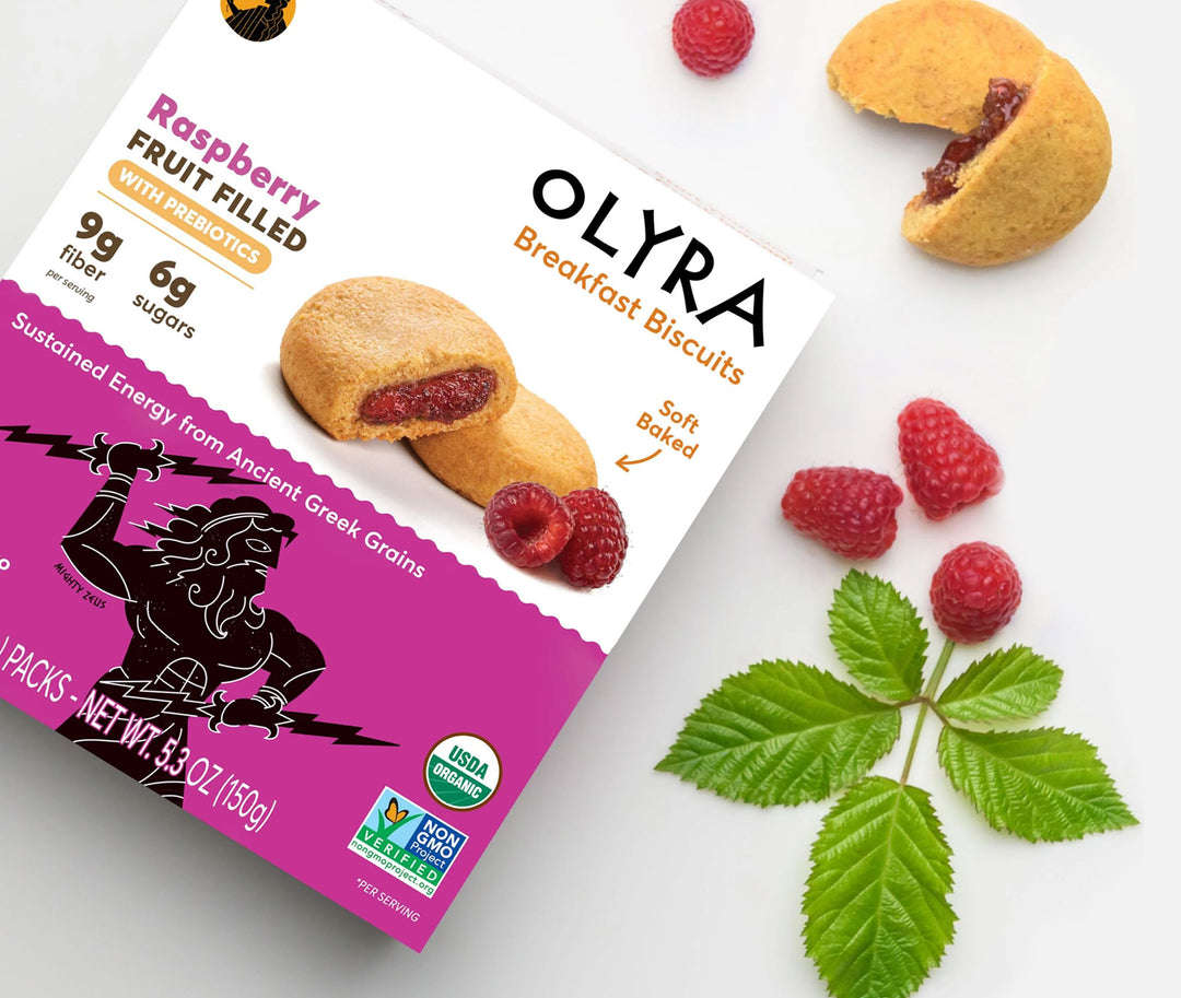 Olyra breakfast biscuit Raspberry fruit filled