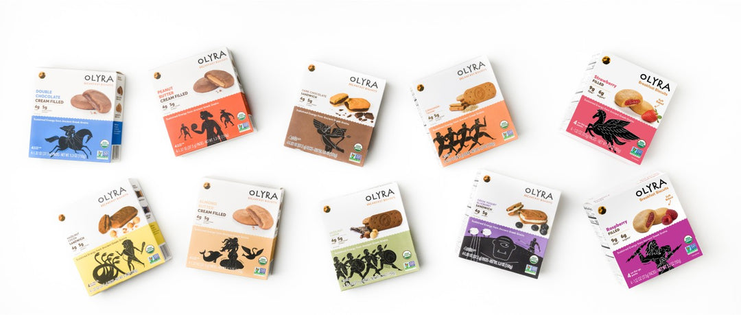 Olyra breakfast biscuits in multiple flavors, the perfect choice for building a better breakfast for the whole family